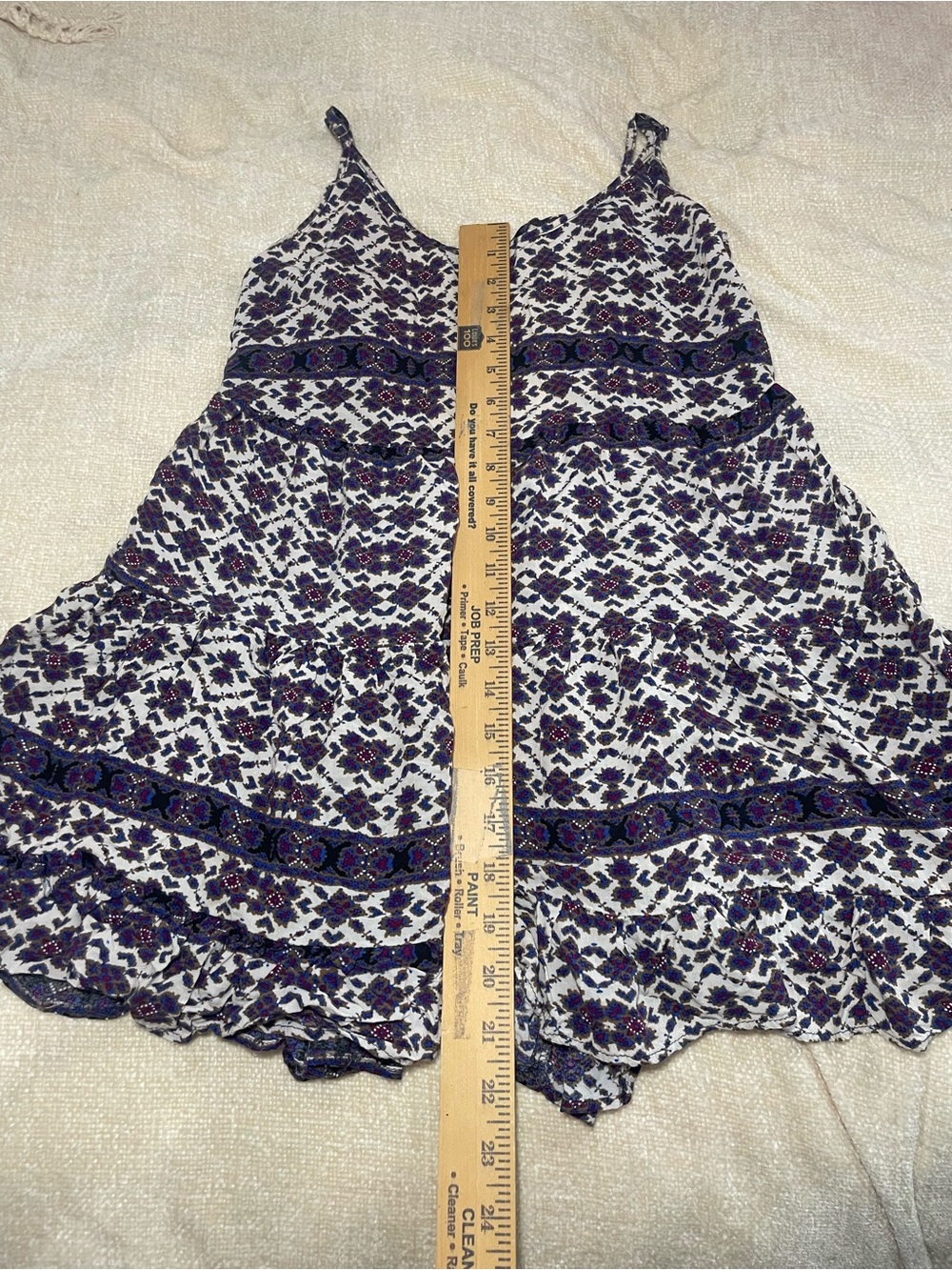 Brandy Melville Purple and White Floral Mini Dress one size - Picture 7 of 10